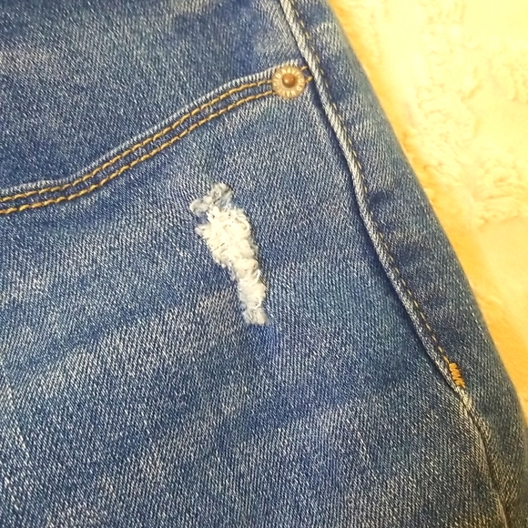 Denim Cutoff Shorts - Picture 3 of 5